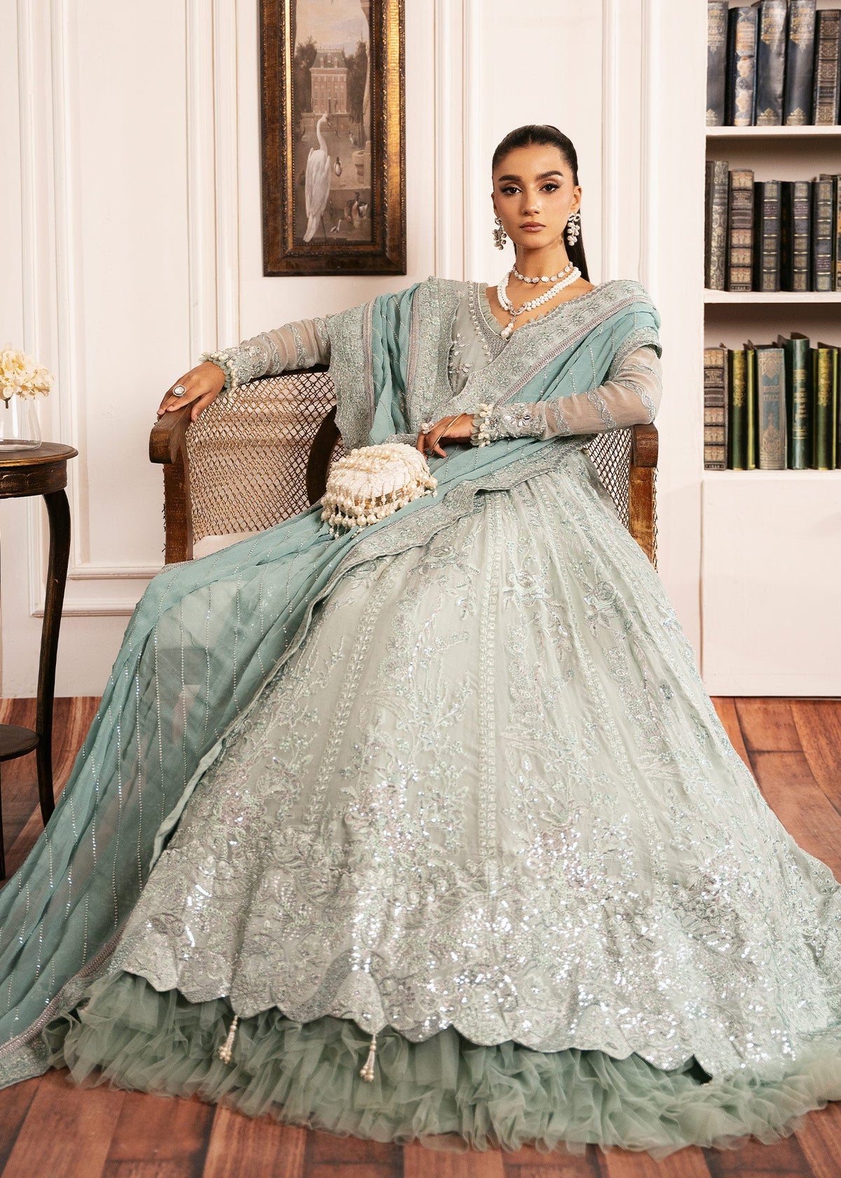 Inayat | Festive Formals | EQUISITE-ROSE by Inayat - Designer Dress  - Type : Ladies Clothes - Available at Libayah - 100% Original 