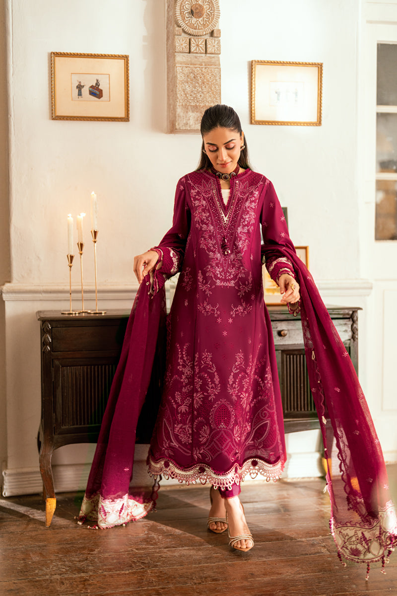 Qalamkar | Luxury Lawn Eid Edit | SB-02 Sameen by Qalamkar - Designer Dress - Type: Ladies Clothes - Available at Libayah - 100% Original