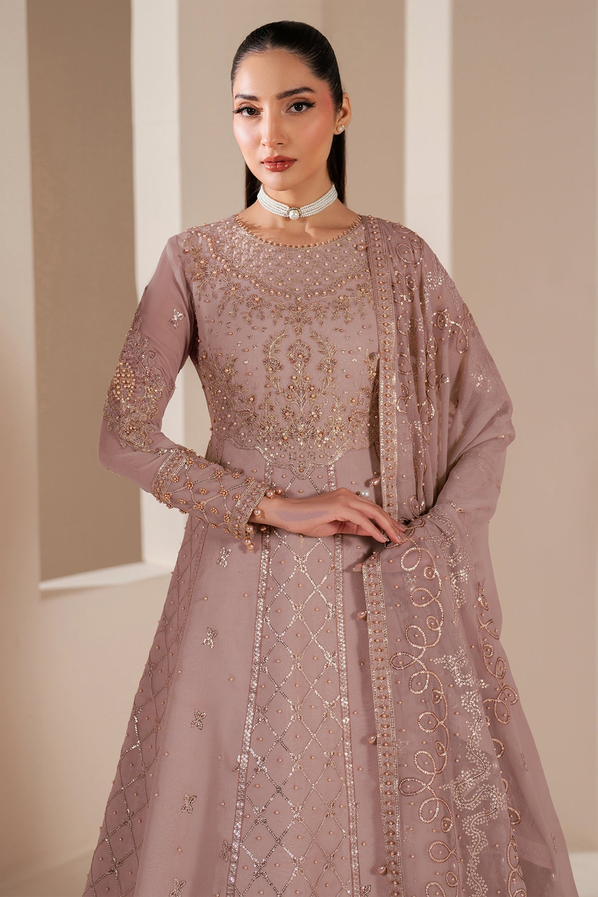 Alizeh | Handcrafted Eid Edit 25 | AF-HM-4031-Saffron by Alizeh - Designer Dress - Type: Ladies Clothes - Available at Libayah - 100% Original