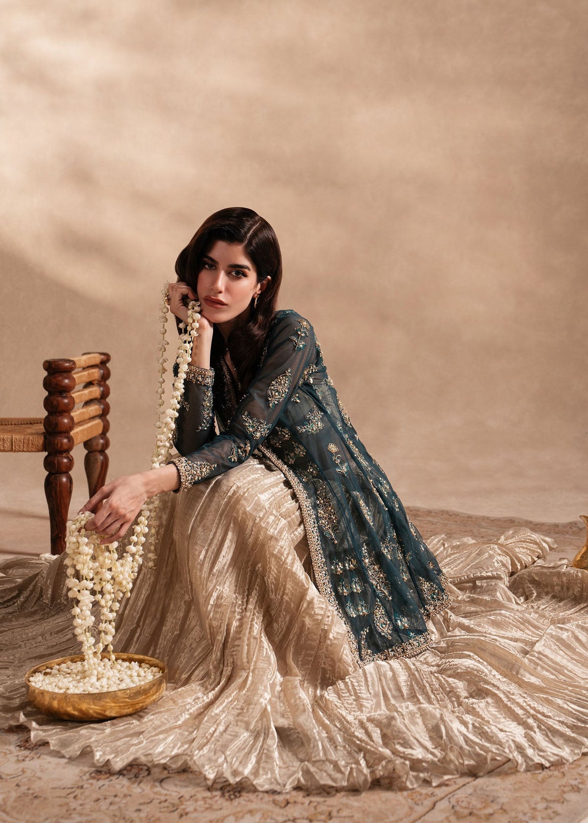Sadaf Fawad Khan | Nafees Formals 25 | Nageenah by Sadaf Fawad Khan - Designer Dress - Type: Ladies Clothes - Available at Libayah - 100% Original