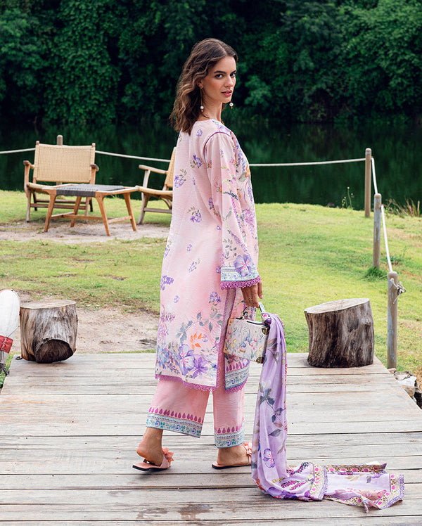 Roheenaz | Garden Veal Printed Lawn 25 |Lilac Dust by Roheenaz - Designer Dress - Type: Ladies Clothes - Available at Libayah - 100% Original