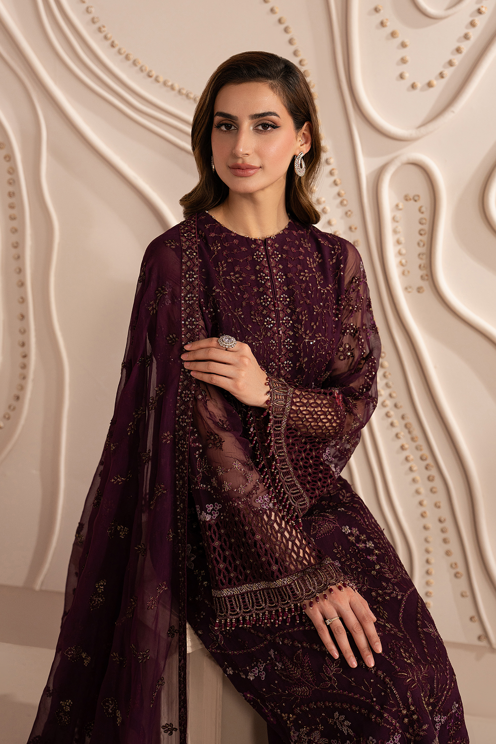 Lavish Premium | Izhare Muhabbat | CRIMSON BLOOM by Lavish Premium - Designer Dress  - Type : Ladies Clothes - Available at Libayah - 100% Original 