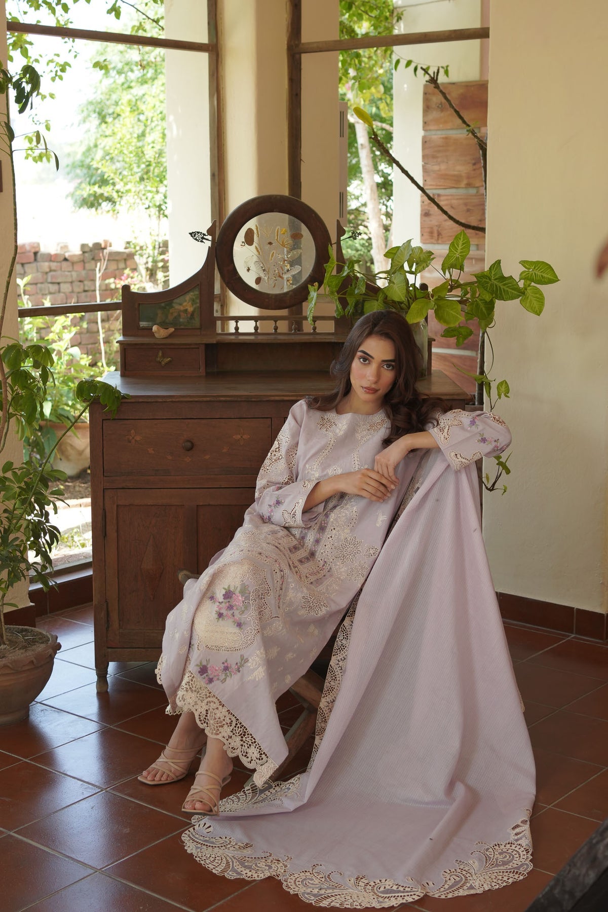 Manara | Luxury Lawn 24 | LILLIA by Manara - Designer Dress - Type: Ladies Clothes - Available at Libayah - 100% Original