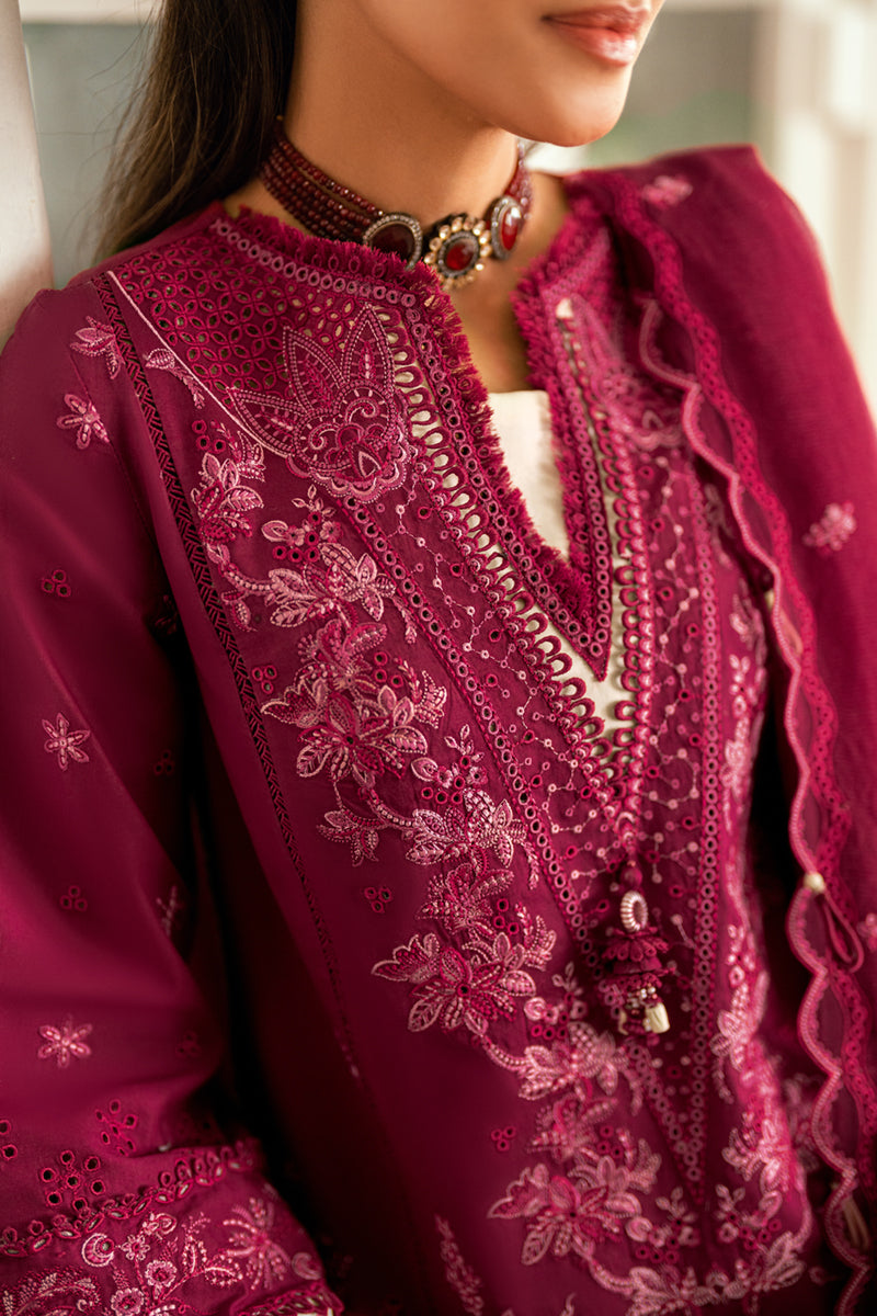 Qalamkar | Luxury Lawn Eid Edit | SB-02 Sameen by Qalamkar - Designer Dress - Type: Ladies Clothes - Available at Libayah - 100% Original