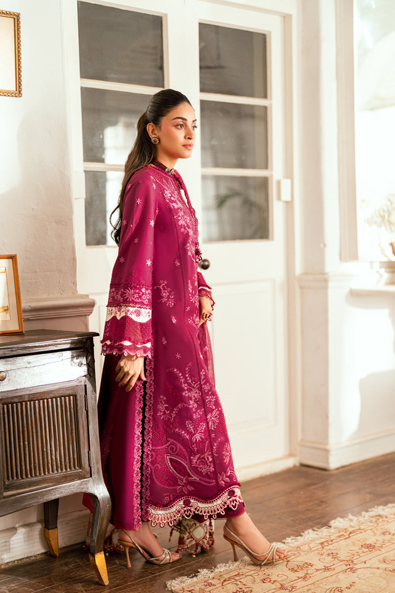 Qalamkar | Luxury Lawn Eid Edit | SB-02 Sameen by Qalamkar - Designer Dress - Type: Ladies Clothes - Available at Libayah - 100% Original