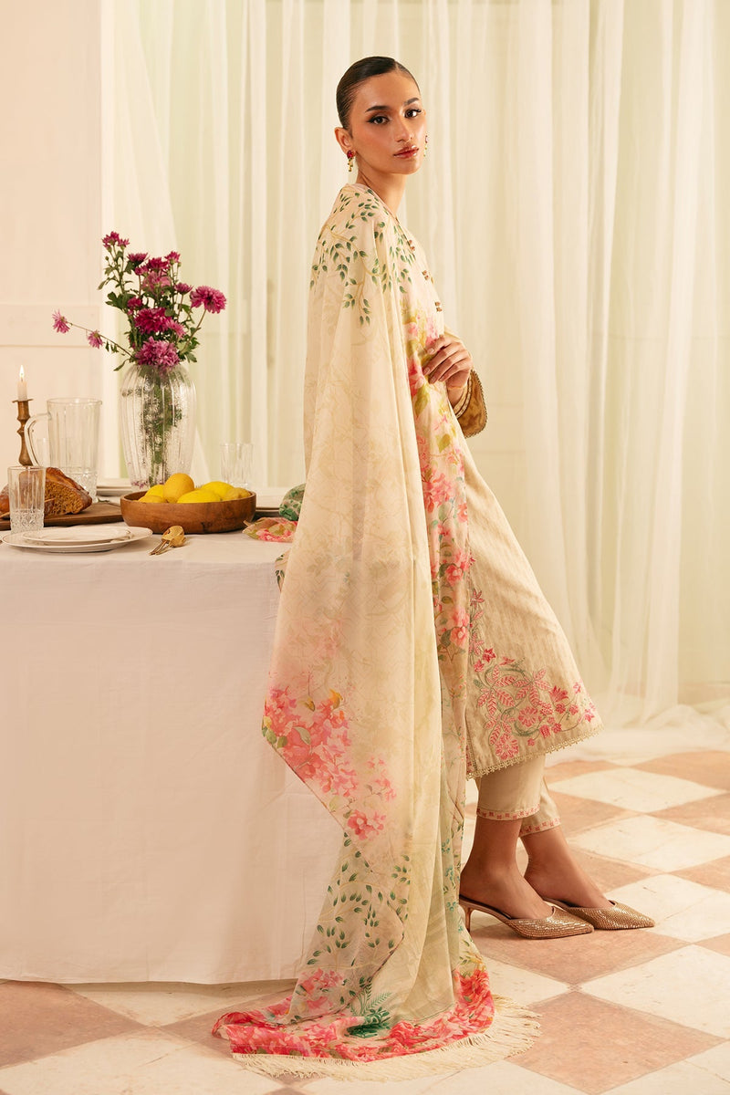 Sahar | Festive Edit | Botanic Beige by Sahar - Designer Dress - Type: Ladies Clothes - Available at Libayah - 100% Original