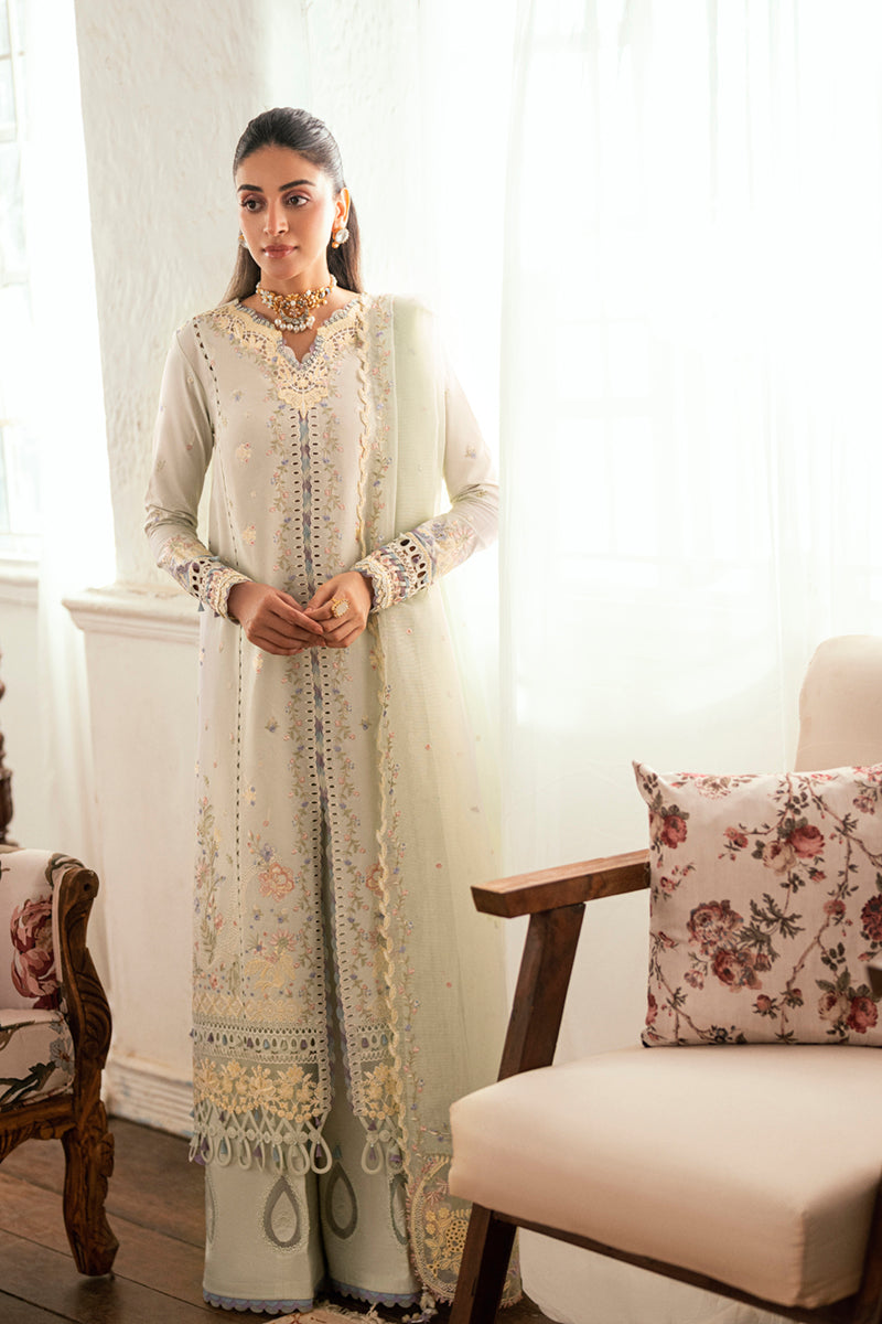 Qalamkar | Luxury Lawn Eid Edit | SB-08 Rimsha by Qalamkar - Designer Dress - Type: Ladies Clothes - Available at Libayah - 100% Original