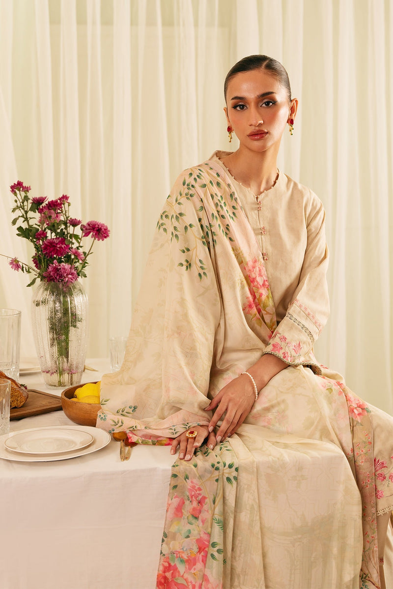 Sahar | Festive Edit | Botanic Beige by Sahar - Designer Dress - Type: Ladies Clothes - Available at Libayah - 100% Original