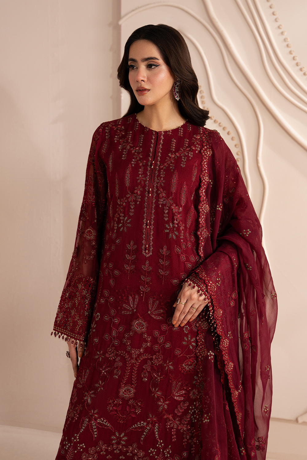 Lavish Premium | Izhare Muhabbat | Red Ruby by Lavish Premium - Designer Dress  - Type : Ladies Clothes - Available at Libayah - 100% Original 
