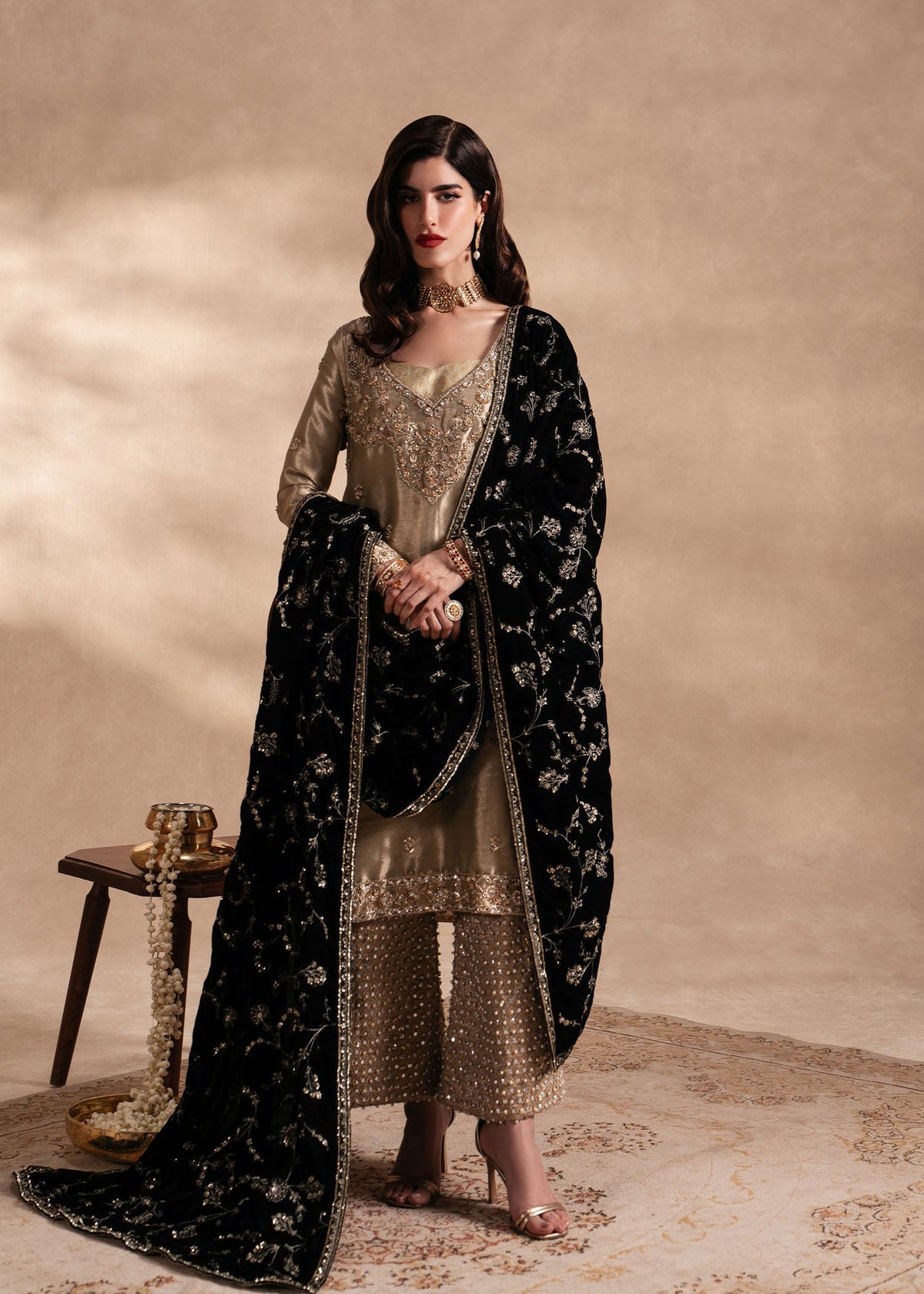 Sadaf Fawad Khan | Nafees Formals 25 | Nuhaz by Sadaf Fawad Khan - Designer Dress - Type: Ladies Clothes - Available at Libayah - 100% Original