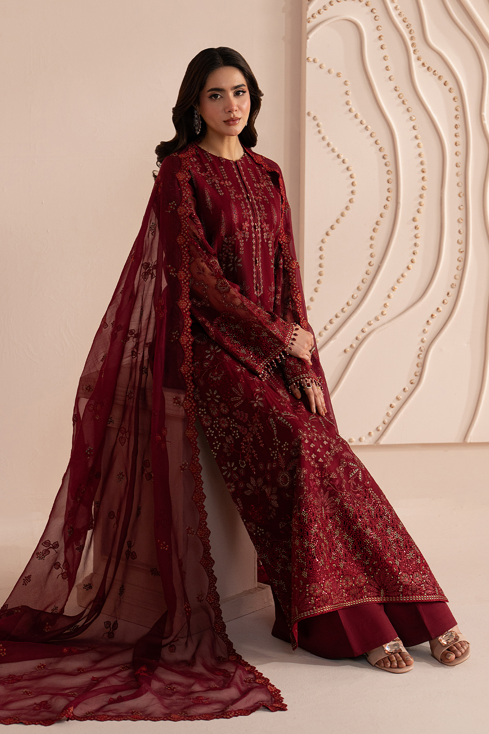 Lavish Premium | Izhare Muhabbat | Red Ruby by Lavish Premium - Designer Dress  - Type : Ladies Clothes - Available at Libayah - 100% Original 
