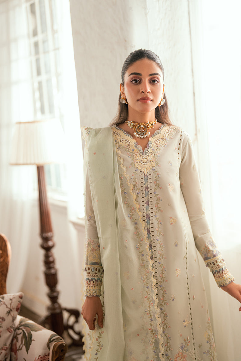 Qalamkar | Luxury Lawn Eid Edit | SB-08 Rimsha by Qalamkar - Designer Dress - Type: Ladies Clothes - Available at Libayah - 100% Original
