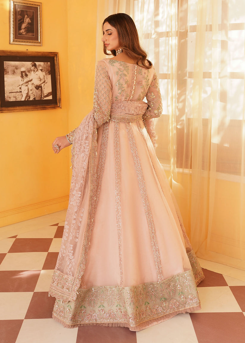 Mehak Yaqoob | Serene Wedding Formals | Salmon Pink by Mehak Yaqoob - Designer Dress - Type: Bridal - Available at Libayah - 100% Original