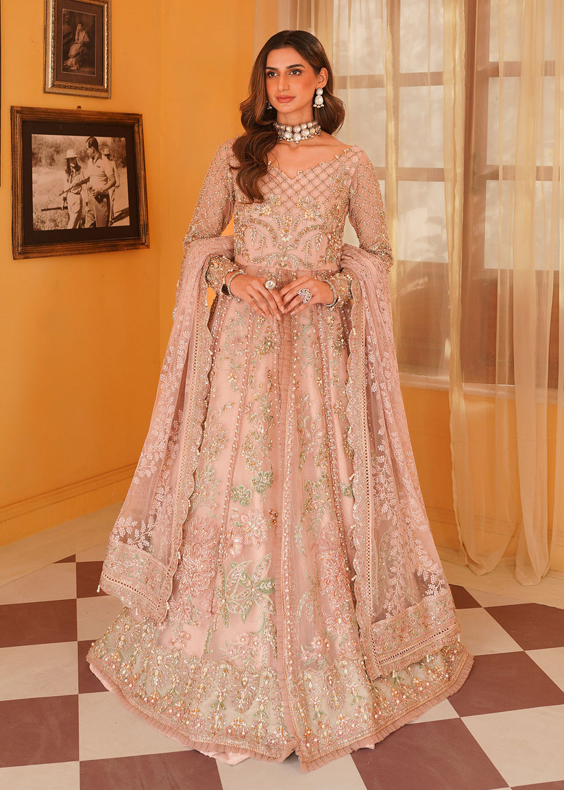 Mehak Yaqoob | Serene Wedding Formals | Salmon Pink by Mehak Yaqoob - Designer Dress - Type: Bridal - Available at Libayah - 100% Original