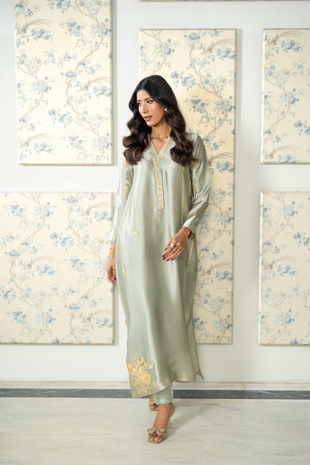 Wahaj M Khan | Lra Eid Collection 26 | Pista Green Lyra KS by Wahaj M Khan - Designer Dress  - Type : Ladies Clothes - Available at Libayah - 100% Original 