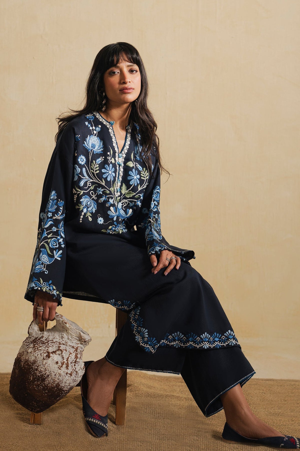 Elan | Indigene Pret |ZARQA (ERW-21576) by Elan - Designer Dress  - Type : Ladies Clothes - Available at Libayah - 100% Original 