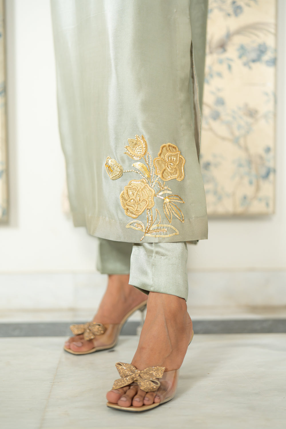 Wahaj M Khan | Lra Eid Collection 26 | Pista Green Lyra KS by Wahaj M Khan - Designer Dress  - Type : Ladies Clothes - Available at Libayah - 100% Original 