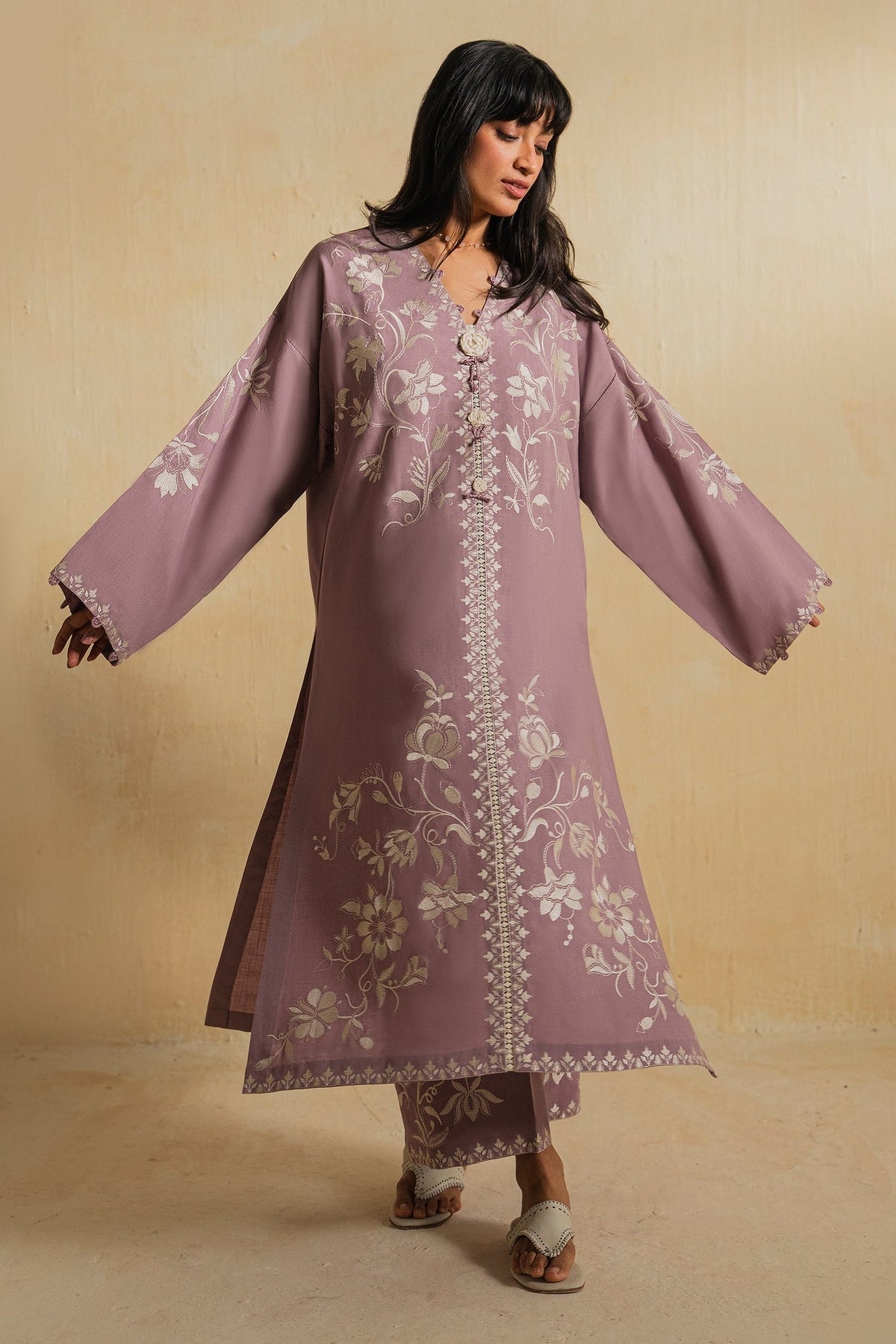Elan | Indigene Pret | NOORE (ERW-21577) by Elan - Designer Dress  - Type : Ladies Clothes - Available at Libayah - 100% Original 