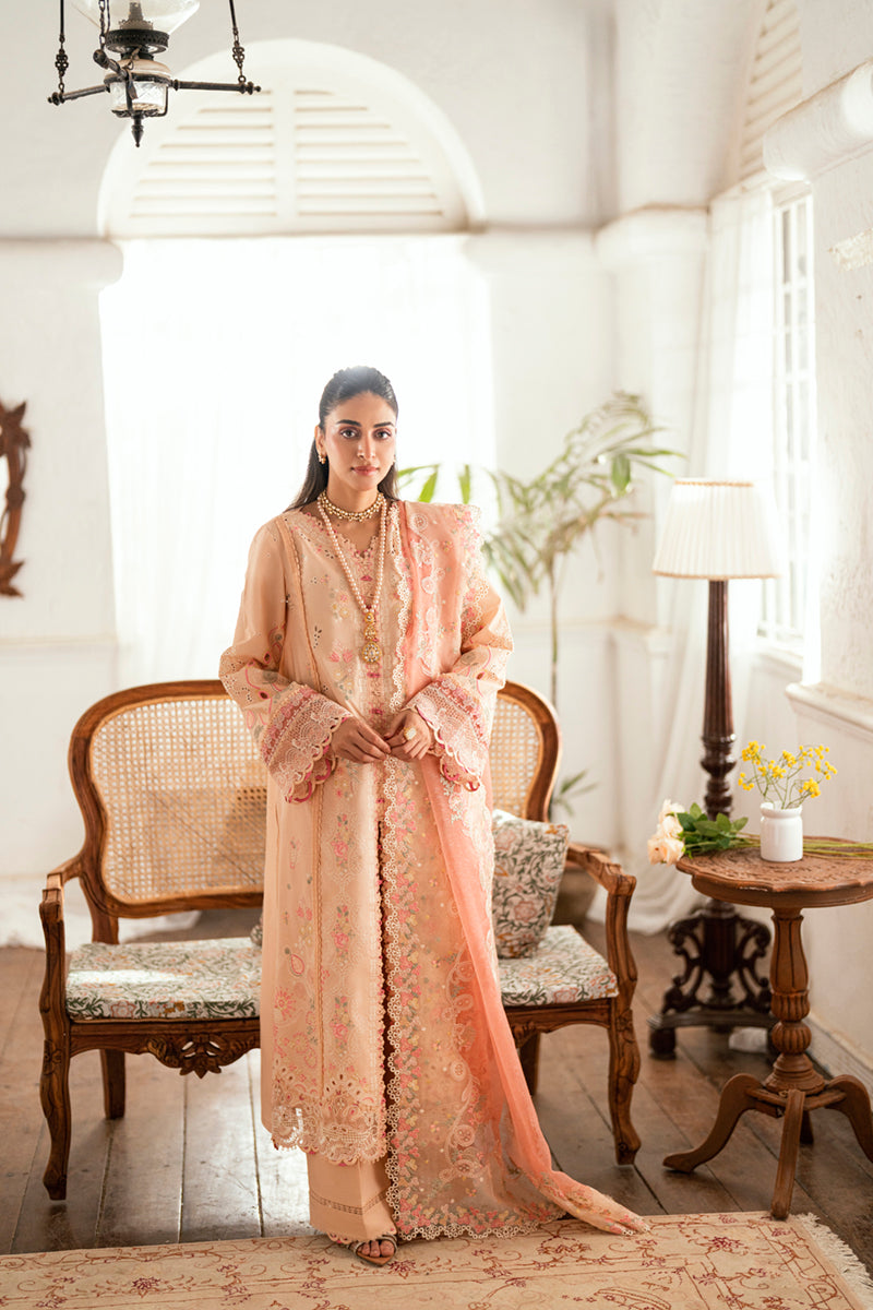 Qalamkar | Luxury Lawn Eid Edit | SB-07 Zoya by Qalamkar - Designer Dress - Type: Ladies Clothes - Available at Libayah - 100% Original