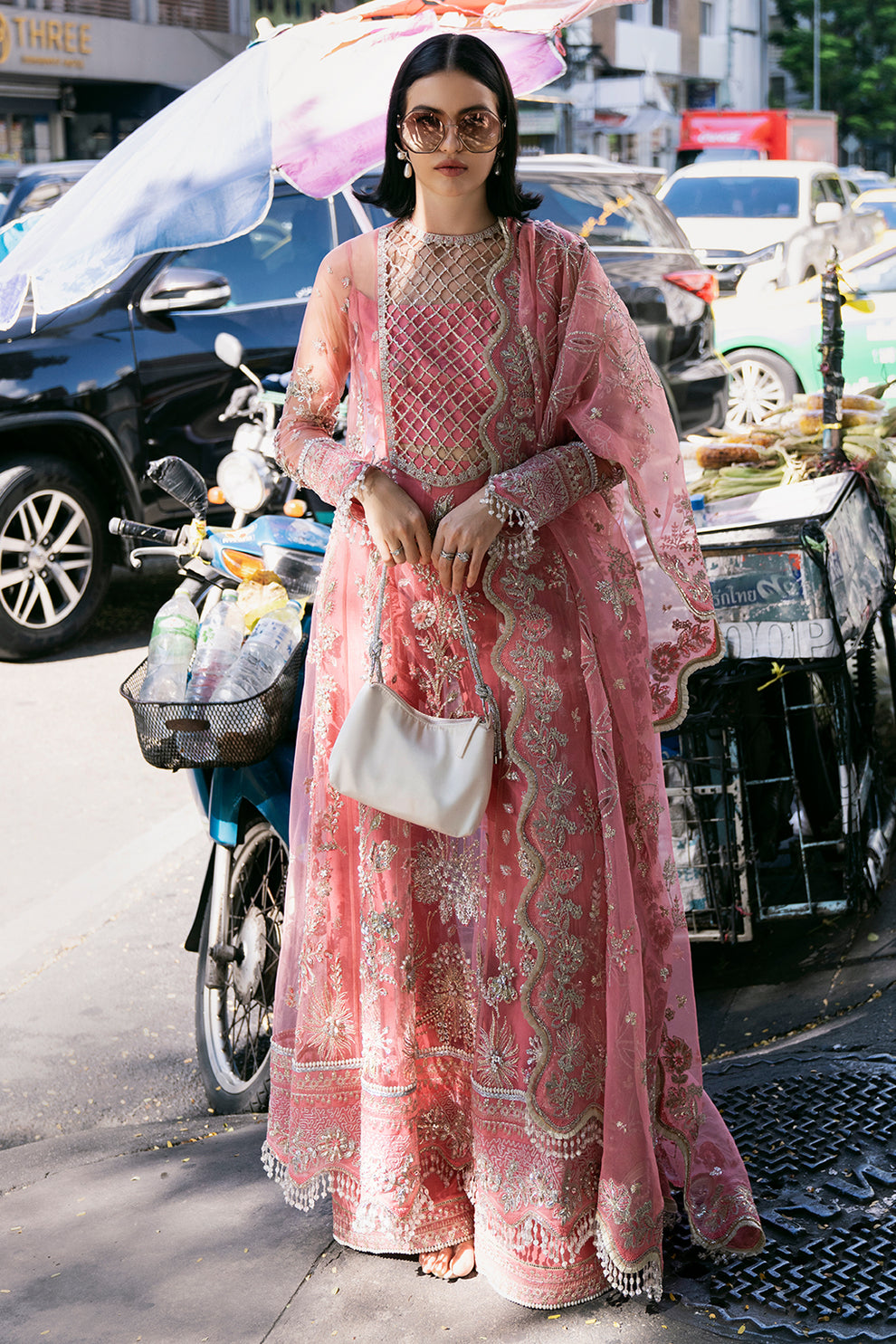 Saad Shaikh | Fleurie Vol 2 | Sandy by Saad Shaikh - Designer Dress - Type: Ladies Clothes - Available at Libayah - 100% Original