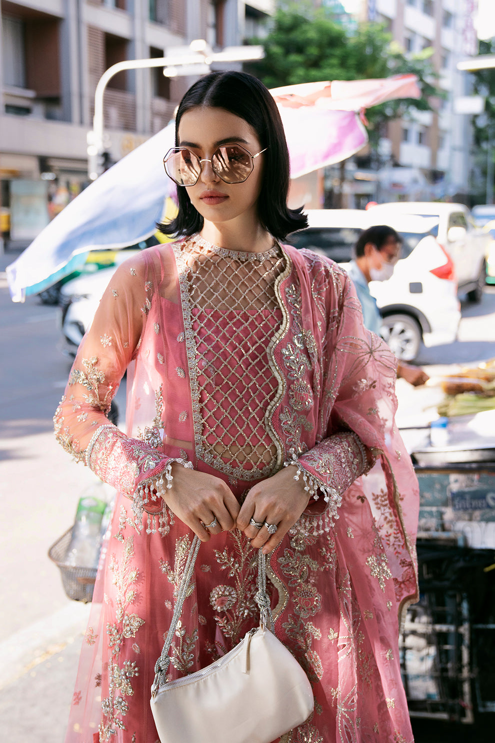 Saad Shaikh | Fleurie Vol 2 | Sandy by Saad Shaikh - Designer Dress - Type: Ladies Clothes - Available at Libayah - 100% Original