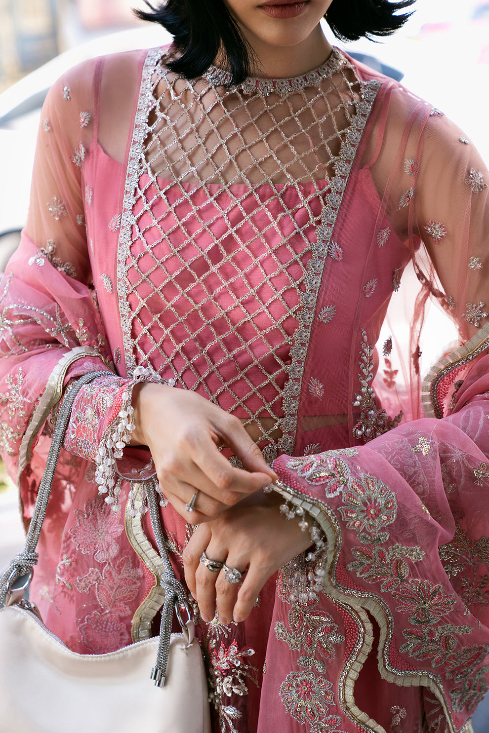 Saad Shaikh | Fleurie Vol 2 | Sandy by Saad Shaikh - Designer Dress - Type: Ladies Clothes - Available at Libayah - 100% Original