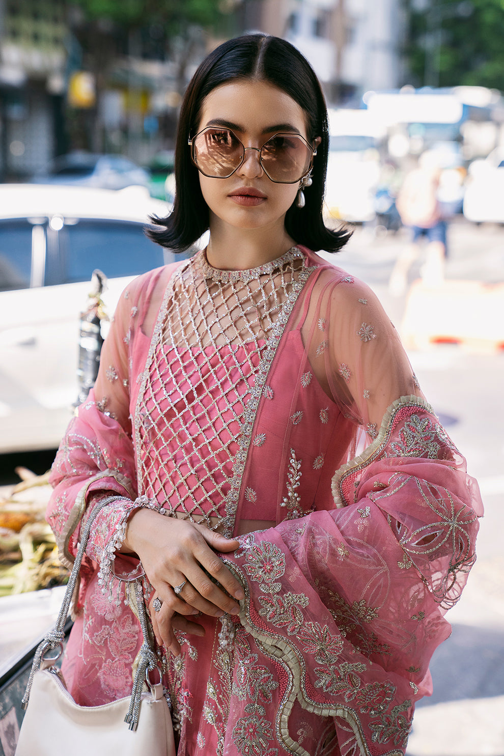 Saad Shaikh | Fleurie Vol 2 | Sandy by Saad Shaikh - Designer Dress - Type: Ladies Clothes - Available at Libayah - 100% Original