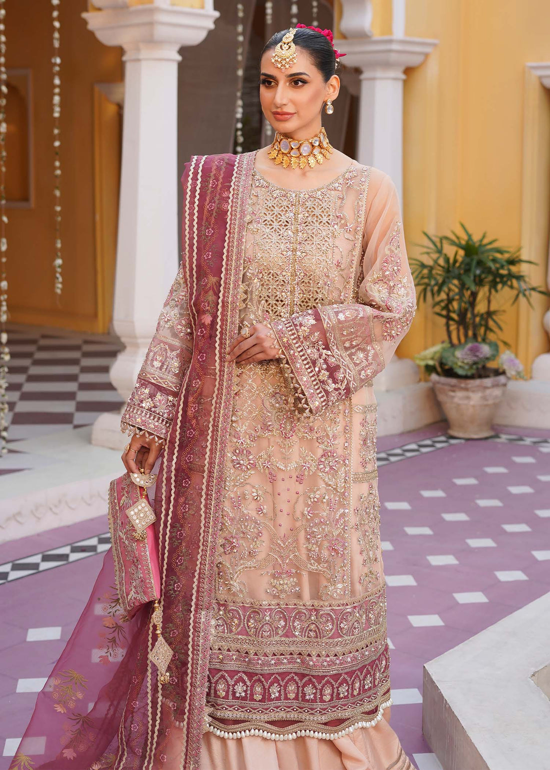 Mehak Yaqoob | Serene Wedding Formals | Cherry Blossom by Mehak Yaqoob - Designer Dress - Type: Bridal - Available at Libayah - 100% Original