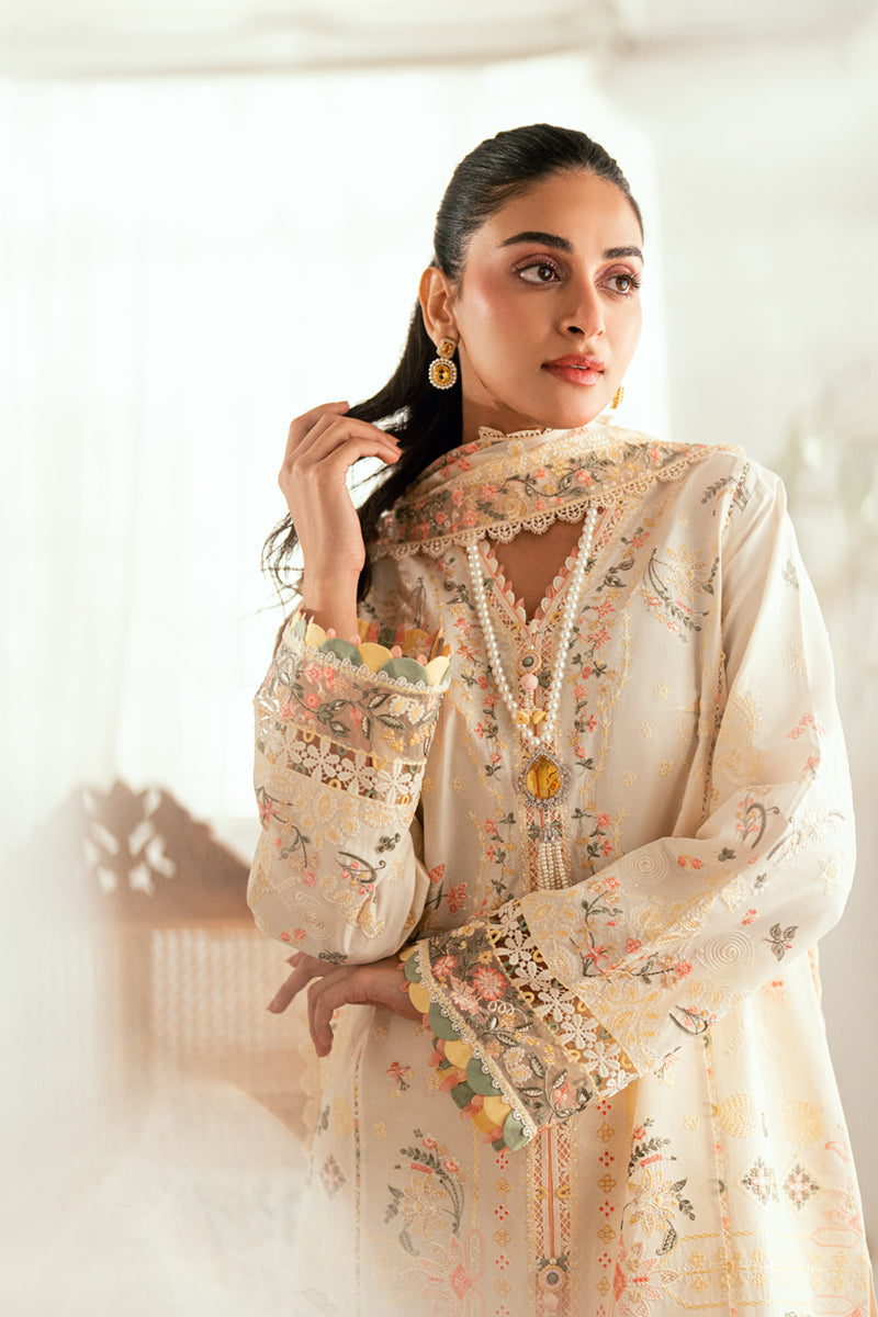Qalamkar | Luxury Lawn Eid Edit | SB-01 Rina by Qalamkar - Designer Dress - Type: Ladies Clothes - Available at Libayah - 100% Original