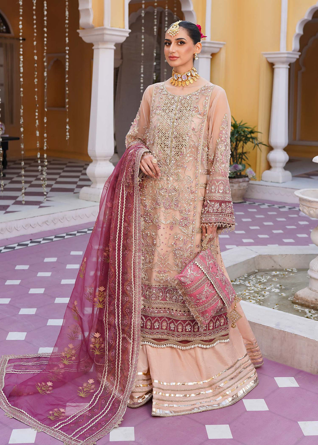 Mehak Yaqoob | Serene Wedding Formals | Cherry Blossom by Mehak Yaqoob - Designer Dress - Type: Bridal - Available at Libayah - 100% Original