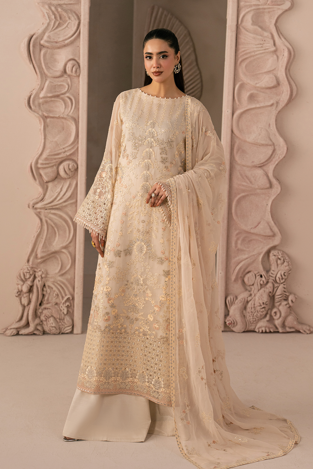 Lavish Premium | Izhare Muhabbat | WHITE ROSE by Lavish Premium - Designer Dress  - Type : Ladies Clothes - Available at Libayah - 100% Original 