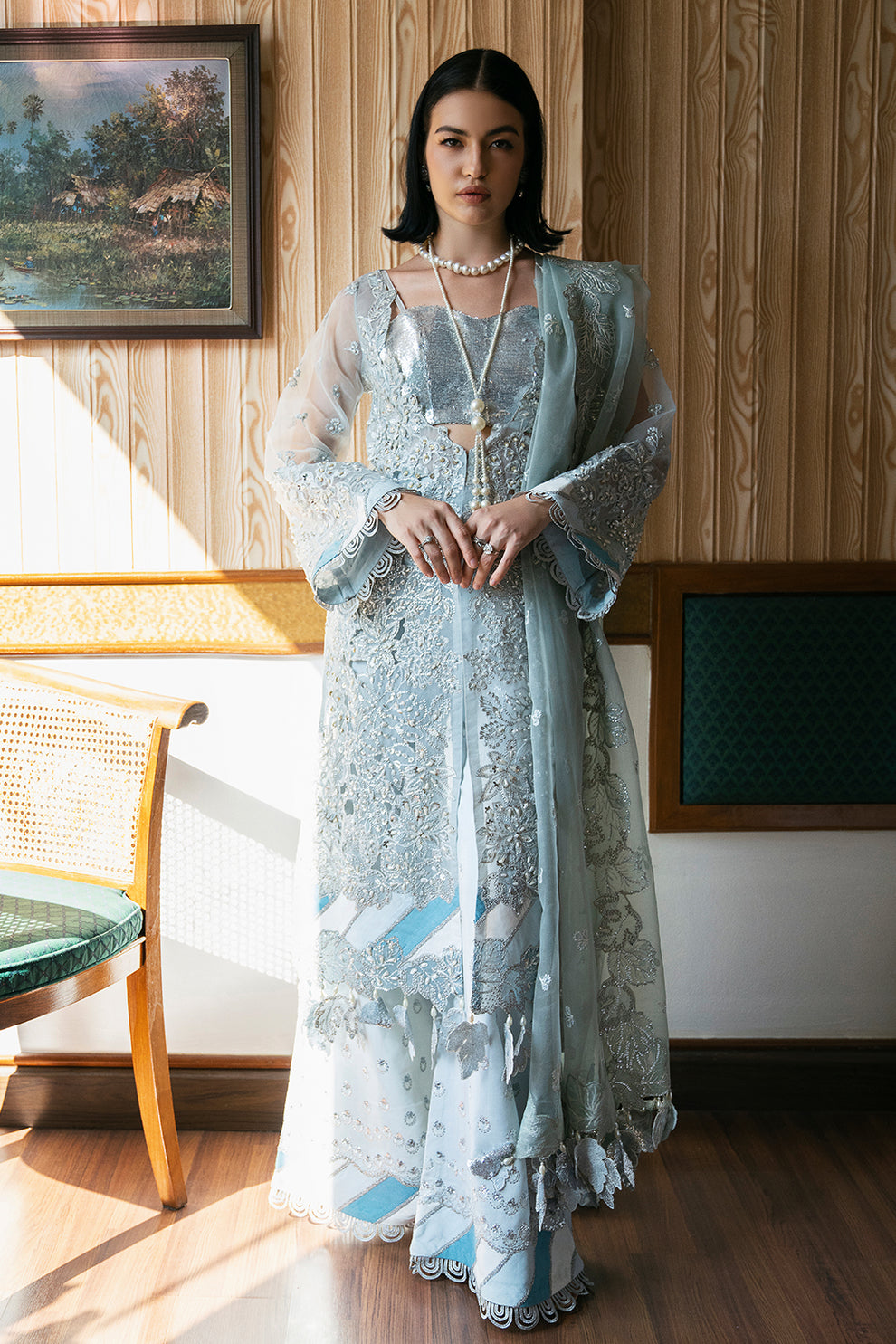 Saad Shaikh | Fleurie Vol 2 | Lyla by Saad Shaikh - Designer Dress - Type: Ladies Clothes - Available at Libayah - 100% Original
