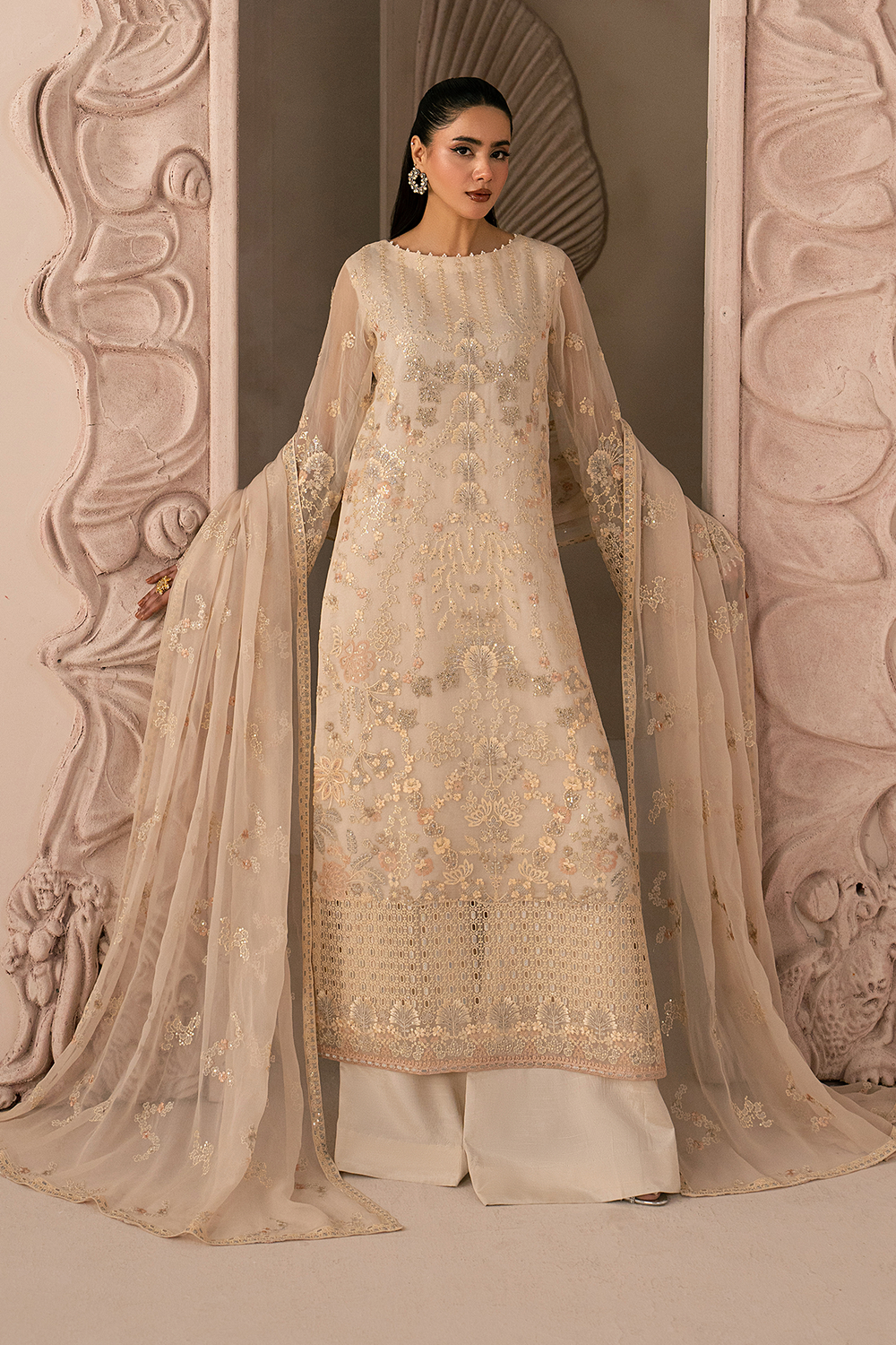 Lavish Premium | Izhare Muhabbat | WHITE ROSE by Lavish Premium - Designer Dress  - Type : Ladies Clothes - Available at Libayah - 100% Original 