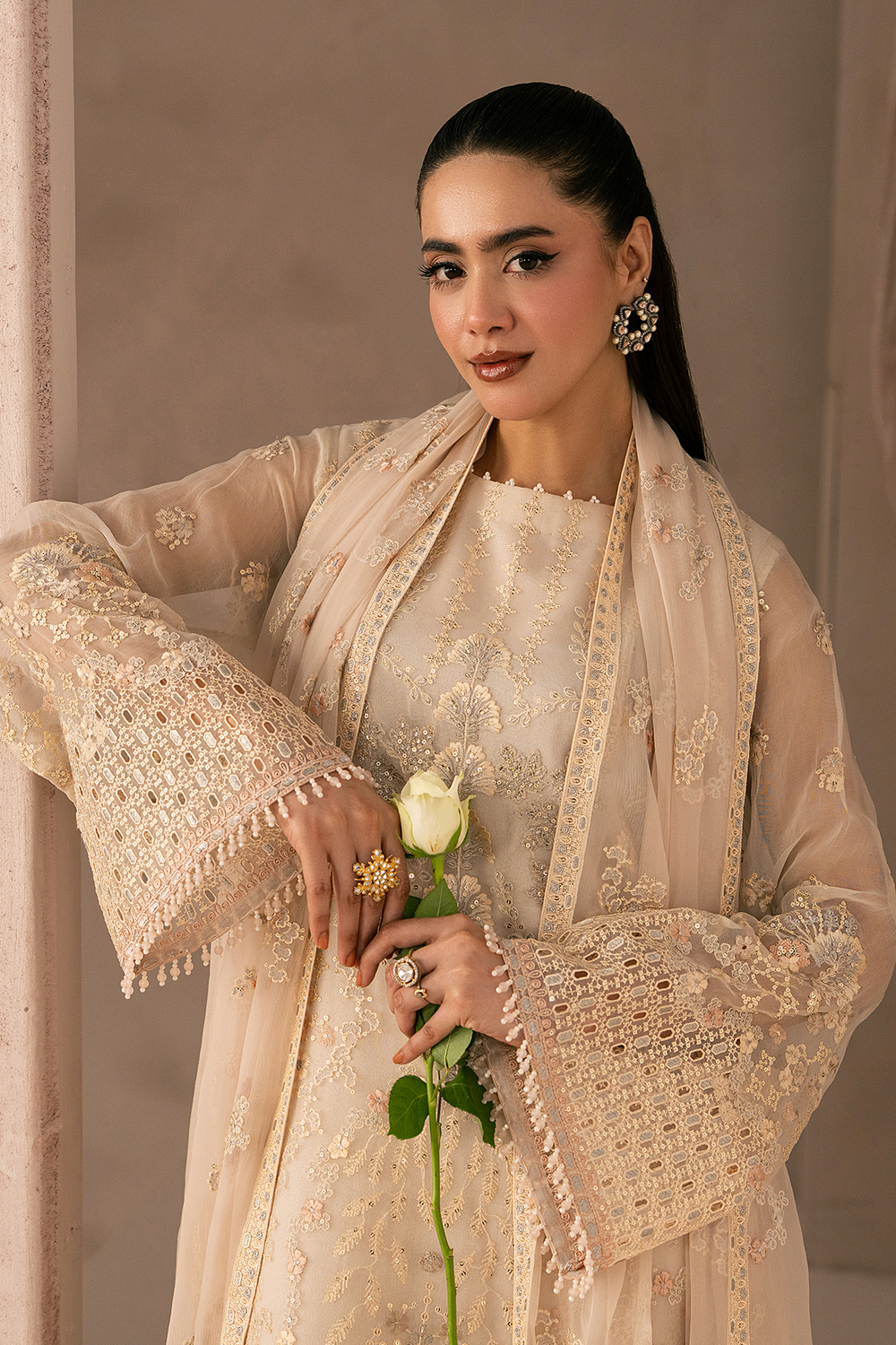 Lavish Premium | Izhare Muhabbat | WHITE ROSE by Lavish Premium - Designer Dress  - Type : Ladies Clothes - Available at Libayah - 100% Original 