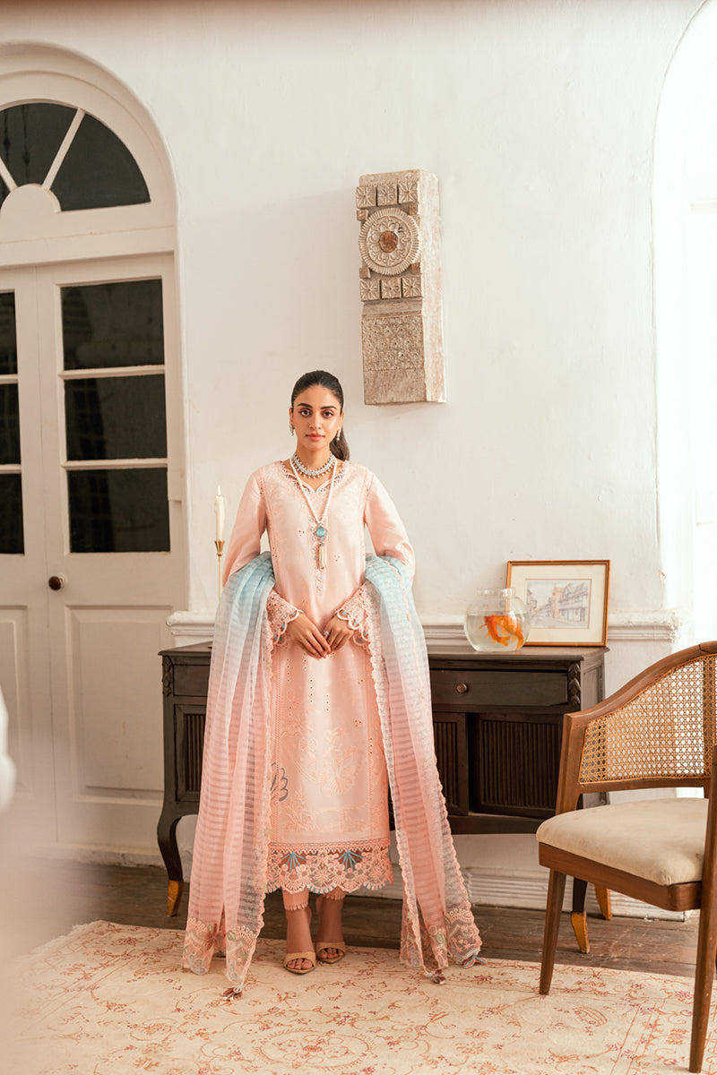 Qalamkar | Luxury Lawn Eid Edit | SB-05 Aleeza by Qalamkar - Designer Dress - Type: Ladies Clothes - Available at Libayah - 100% Original