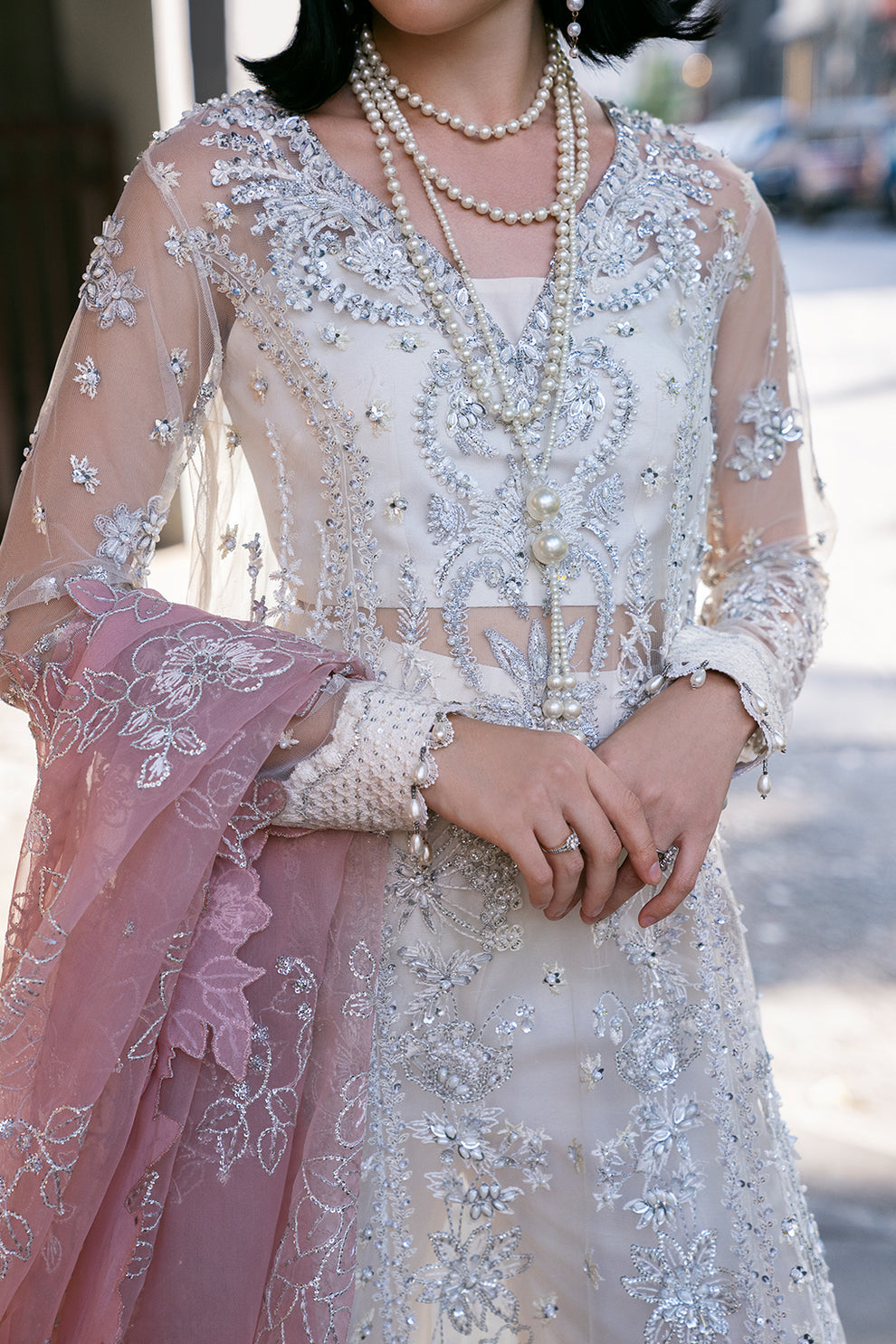 Saad Shaikh | Fleurie Vol 2 | Pearl Wind by Saad Shaikh - Designer Dress - Type: Ladies Clothes - Available at Libayah - 100% Original