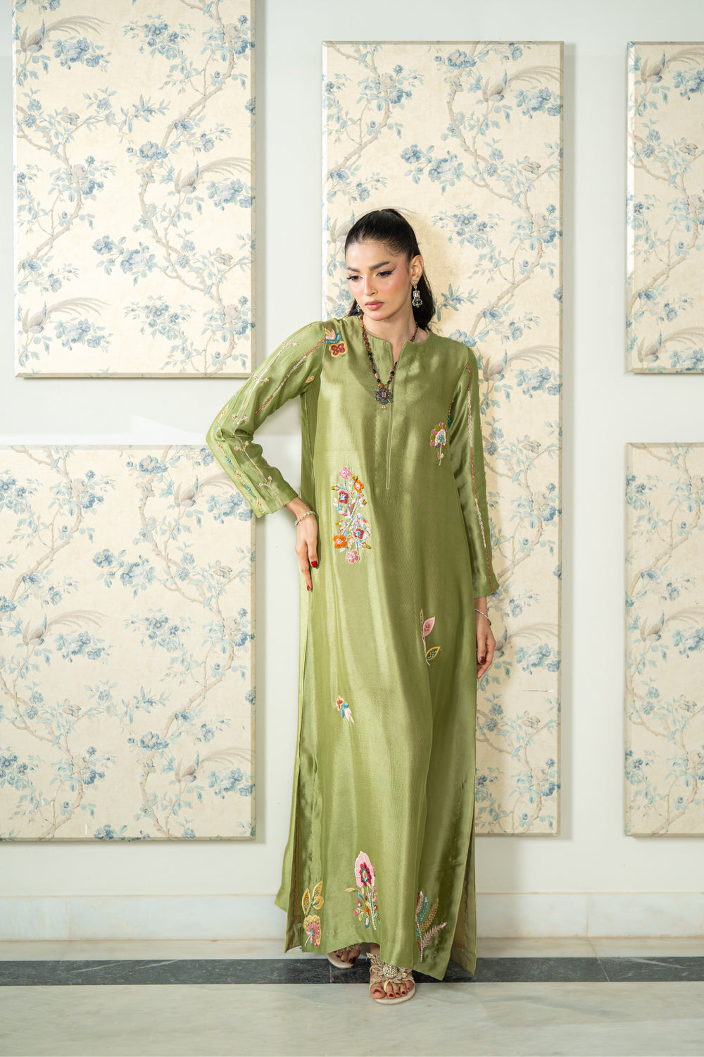 Wahaj M Khan | Lra Eid Collection 26 | Sage SS Lyra KS by Wahaj M Khan - Designer Dress  - Type : Ladies Clothes - Available at Libayah - 100% Original 