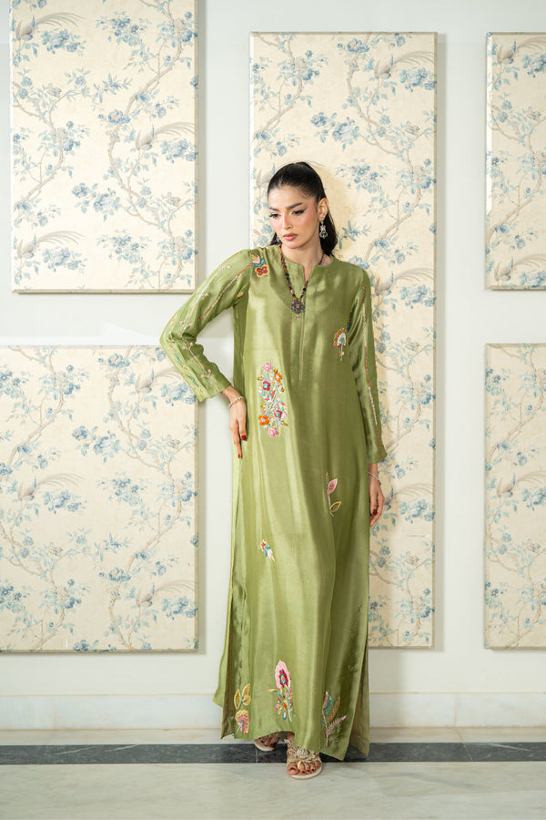 Wahaj M Khan | Lra Eid Collection 26 | Sage SS Lyra KS by Wahaj M Khan - Designer Dress  - Type : Ladies Clothes - Available at Libayah - 100% Original 
