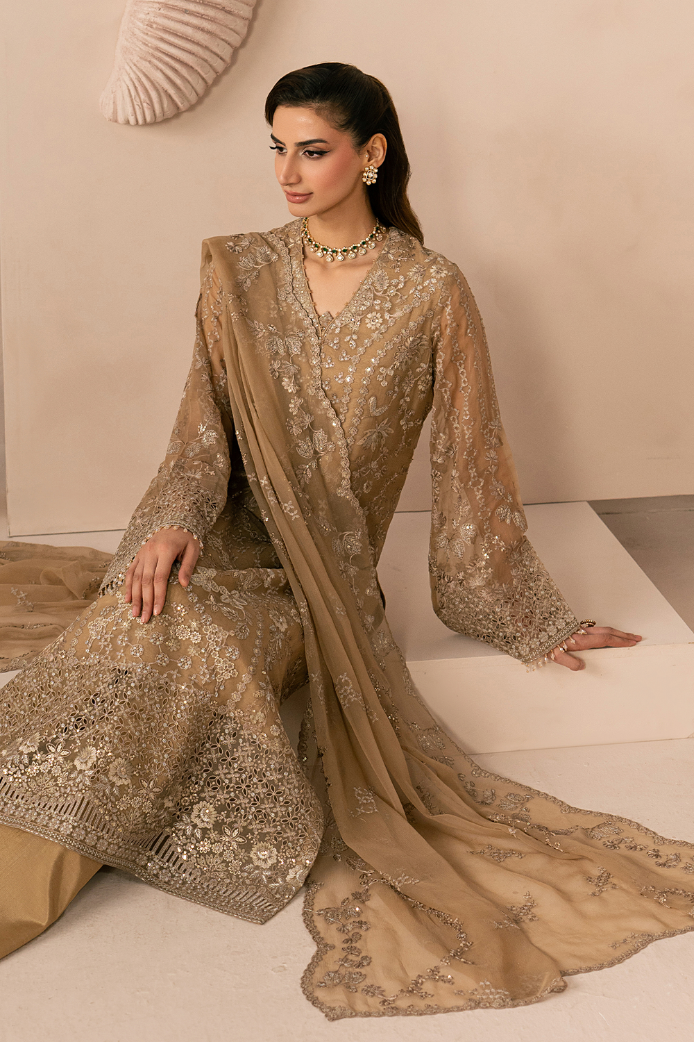 Lavish Premium | Izhare Muhabbat | Golden Charm by Lavish Premium - Designer Dress  - Type : Ladies Clothes - Available at Libayah - 100% Original 