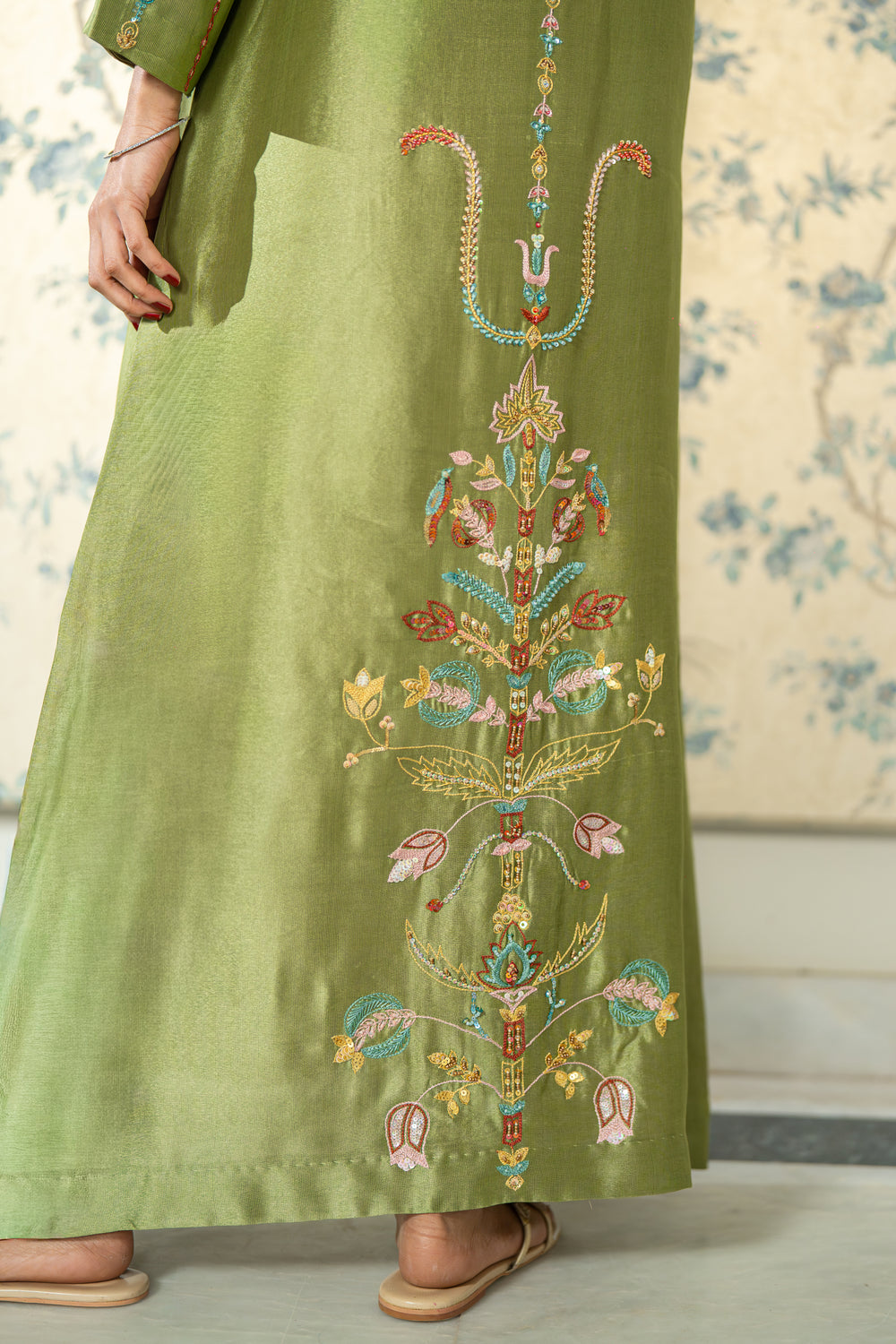 Wahaj M Khan | Lra Eid Collection 26 | Sage SS Lyra KS by Wahaj M Khan - Designer Dress  - Type : Ladies Clothes - Available at Libayah - 100% Original 