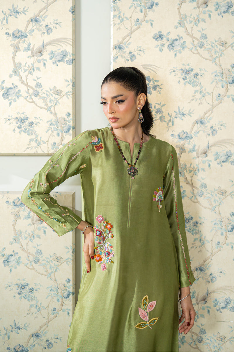 Wahaj M Khan | Lra Eid Collection 26 | Sage SS Lyra KS by Wahaj M Khan - Designer Dress  - Type : Ladies Clothes - Available at Libayah - 100% Original 