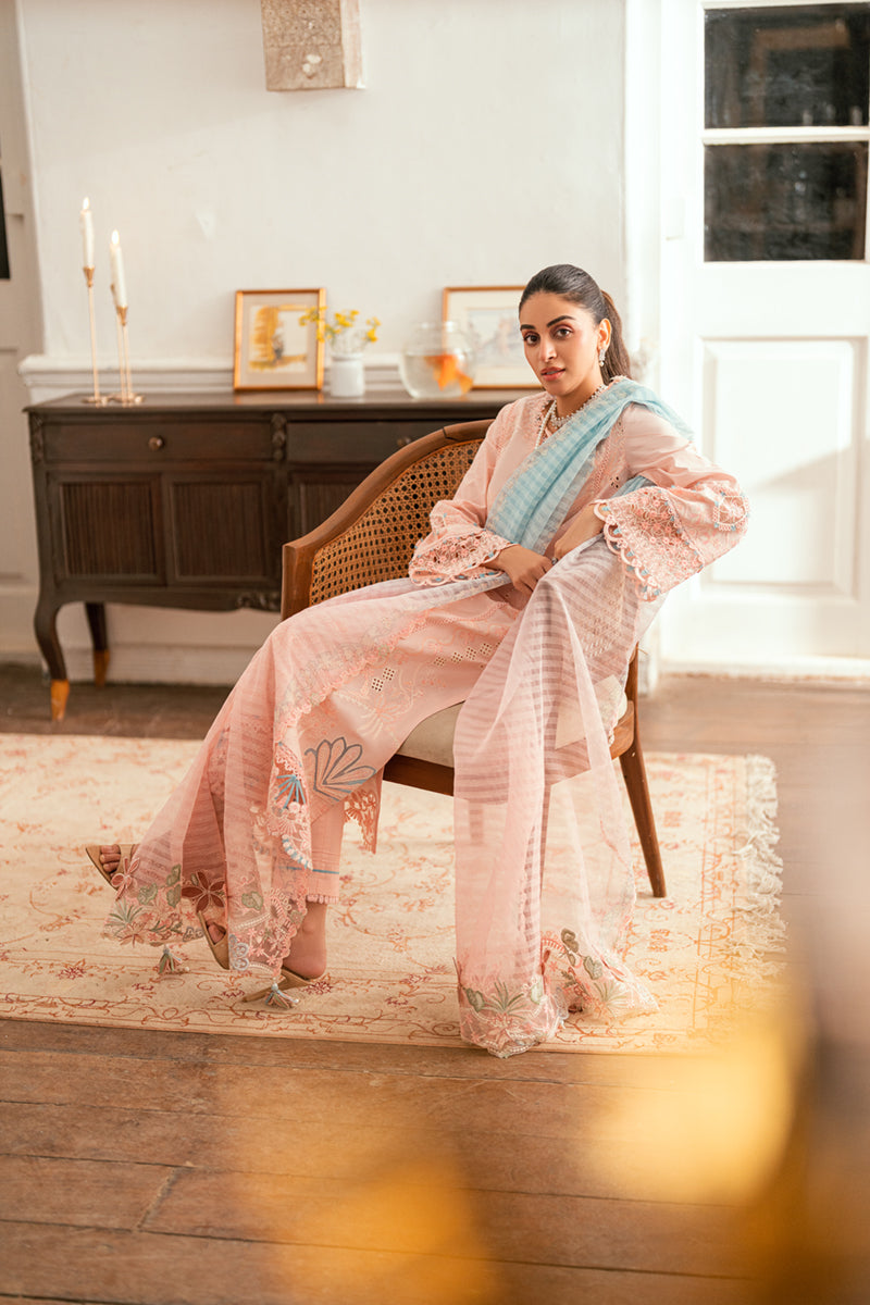 Qalamkar | Luxury Lawn Eid Edit | SB-05 Aleeza by Qalamkar - Designer Dress - Type: Ladies Clothes - Available at Libayah - 100% Original