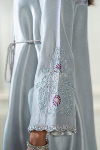 Wahaj M Khan | Lra Eid Collection 26 | Grey Rawsilk Wrap by Wahaj M Khan - Designer Dress  - Type : Ladies Clothes - Available at Libayah - 100% Original 