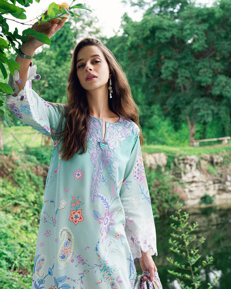 Roheenaz | Garden Veal Printed Lawn 25 | Jazmine Haze. by Roheenaz - Designer Dress - Type: Ladies Clothes - Available at Libayah - 100% Original