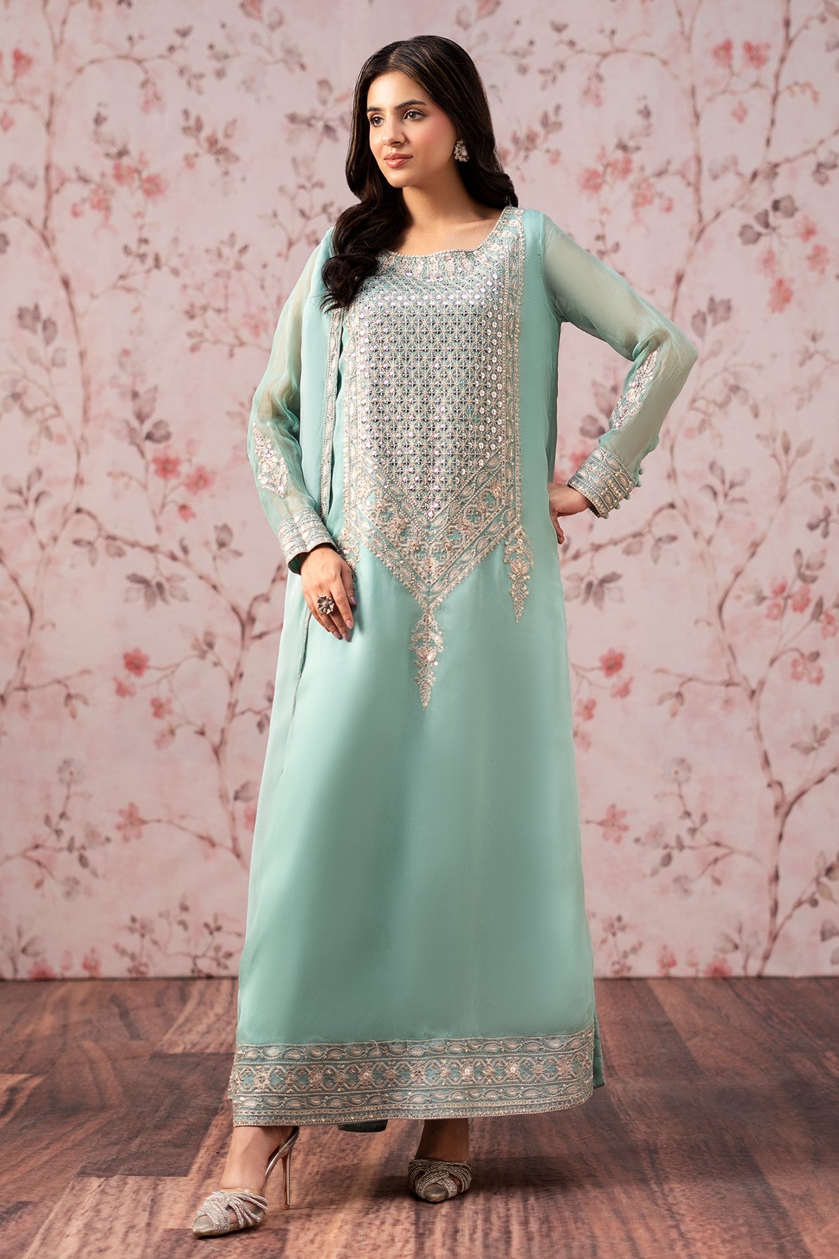 Charizma | Festive Pret | 3-PC Embroidered CMA-6-434 by Charizma - Designer Dress  - Type : Ladies Clothes - Available at Libayah - 100% Original 
