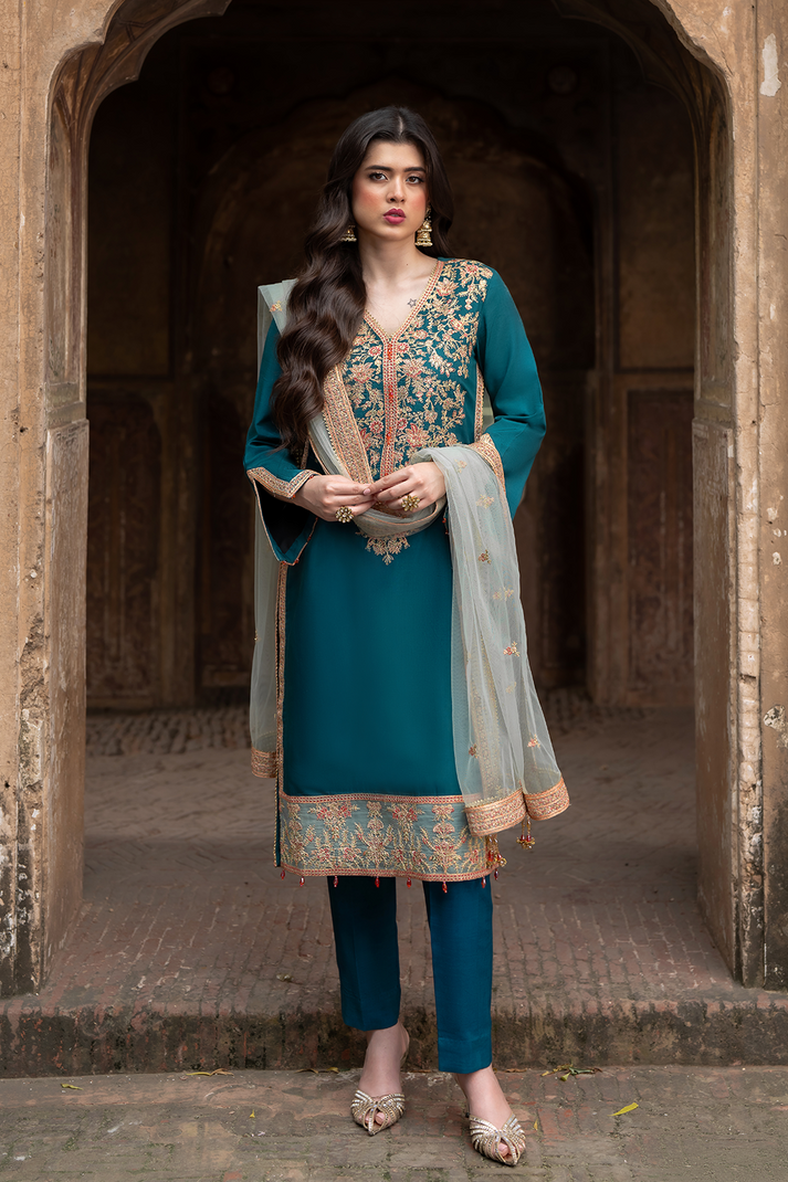 LUXE – authentic Pakistani formal dress from the Saad Shaikh Zaria Festive Pret 25 collection for women in the UK