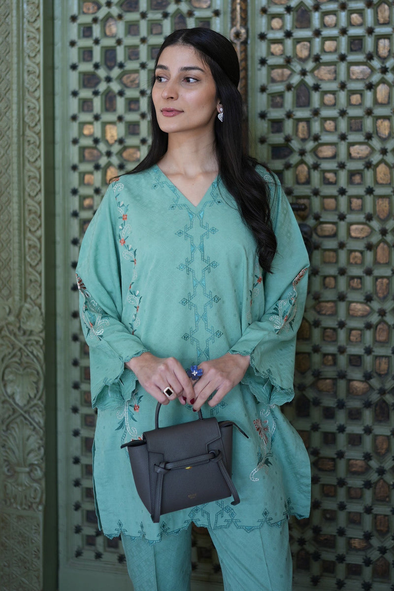 Sahar | Ready to Wear Basics | Teal Oasis by Sahar - Designer Dress - Type: Ladies Clothes - Available at Libayah - 100% Original