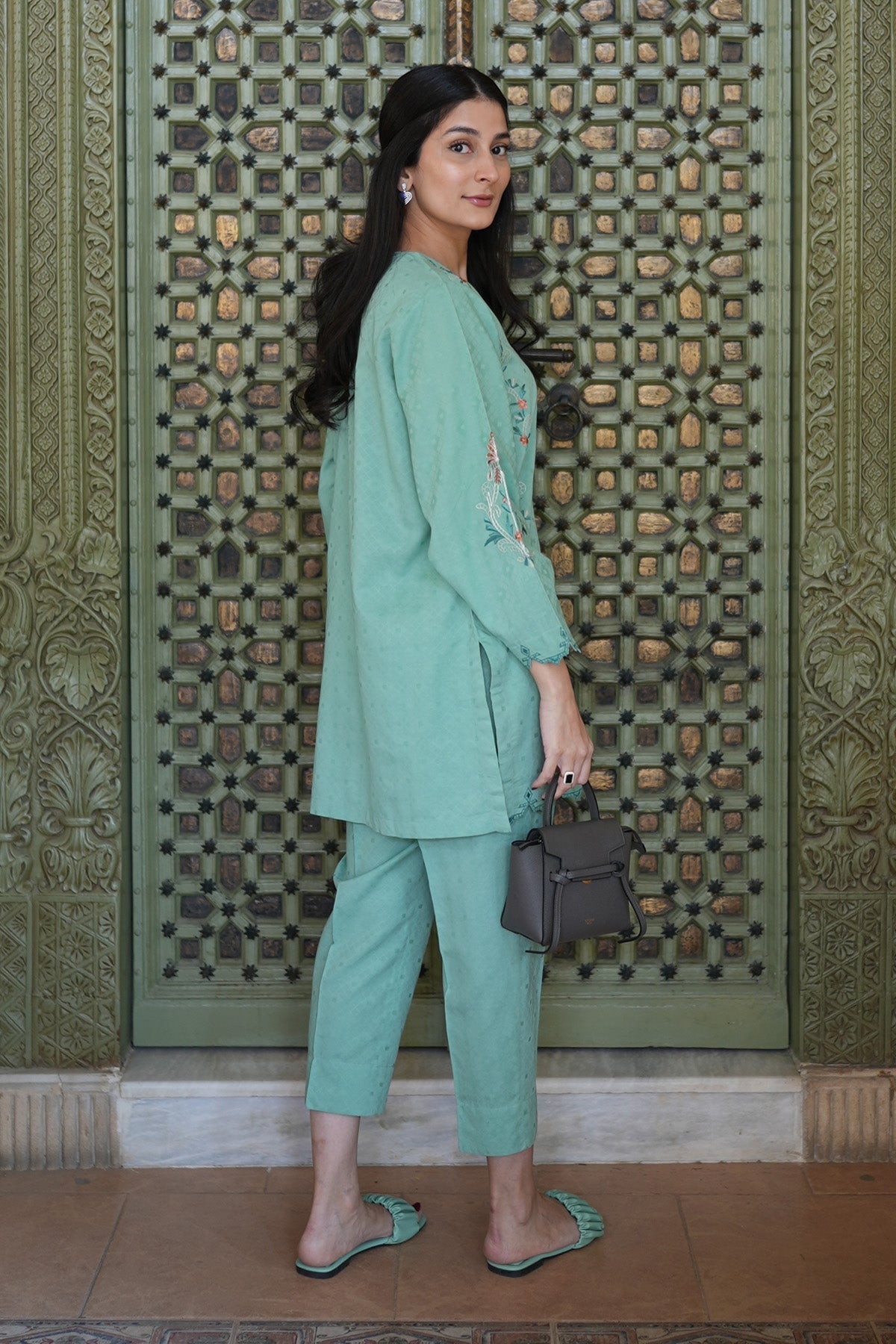 Sahar | Ready to Wear Basics | Teal Oasis by Sahar - Designer Dress - Type: Ladies Clothes - Available at Libayah - 100% Original
