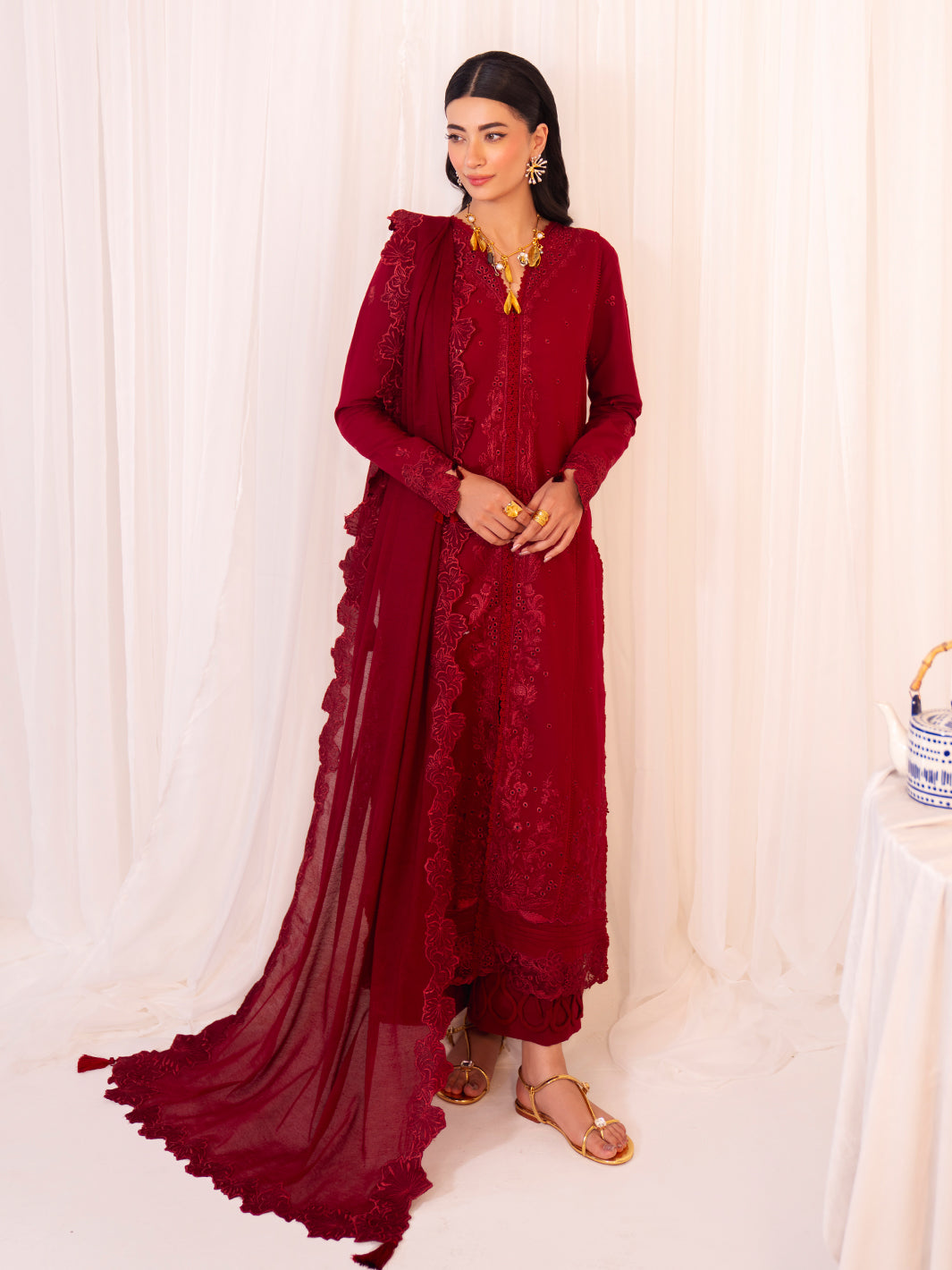 Faiza Faisal | Celine Eid 25 | MAREN by Faiza Faisal - Designer Dress - Type: Ladies Clothes - Available at Libayah - 100% Original