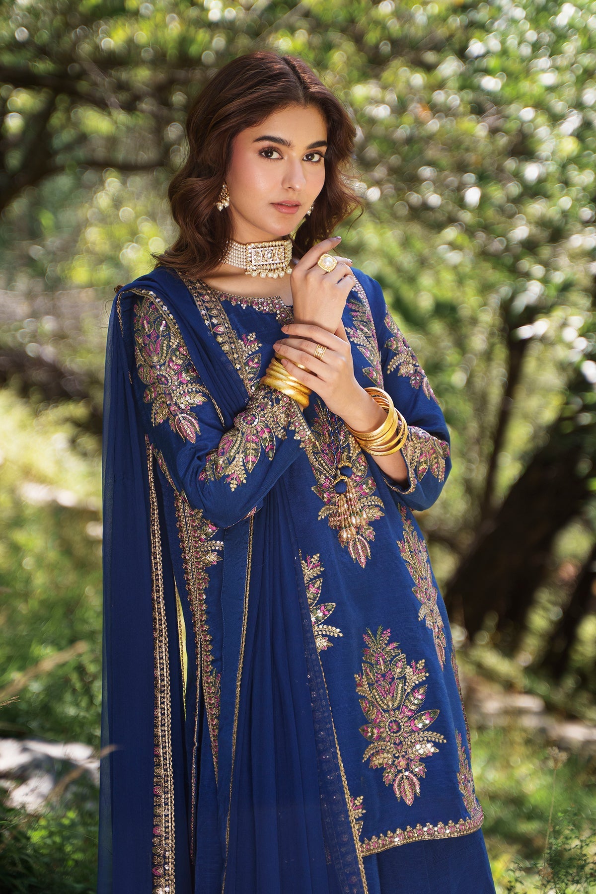 Charizma | Festive Pret | Embroidered Raw Silk CMA-6-440 by Charizma - Designer Dress  - Type : Ladies Clothes - Available at Libayah - 100% Original 